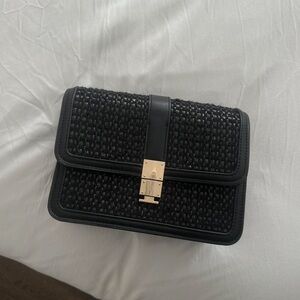 H&M Crochet Knit Black Bag